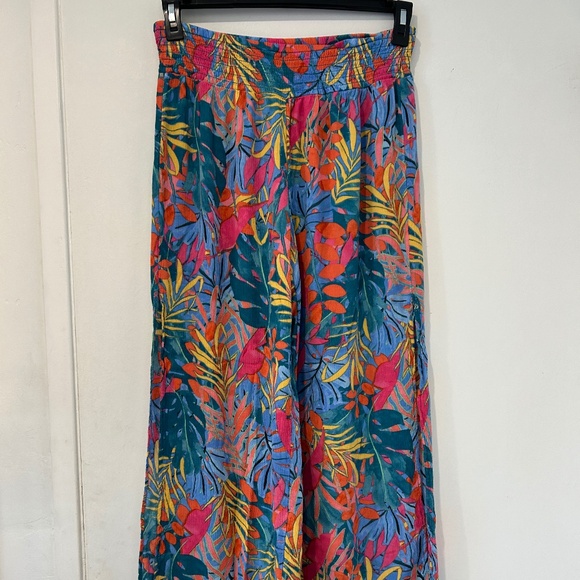 Floral print flowy plant pants - Picture 2 of 5